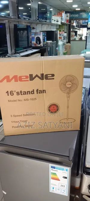 High Quality Perfomance 16 Inch Stand Fan-black