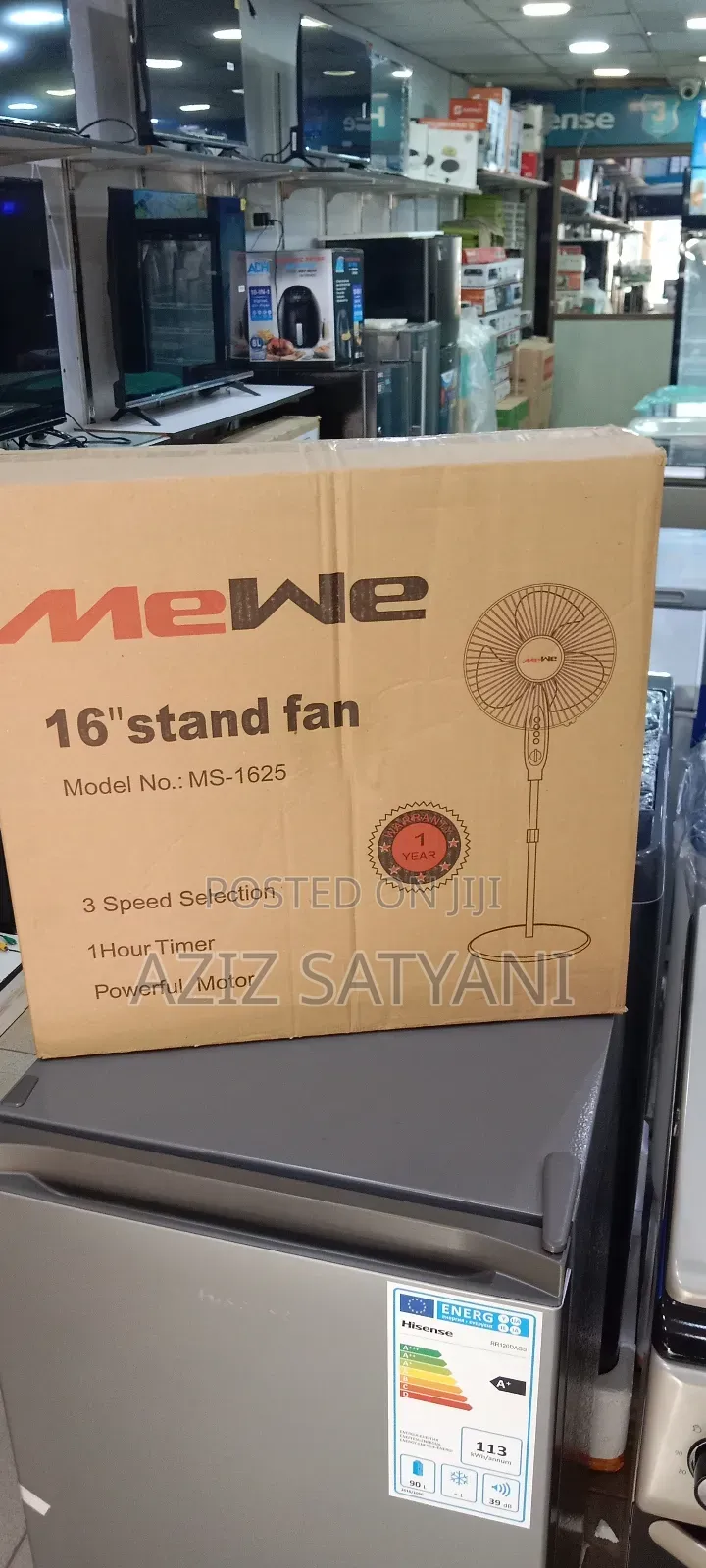 High Quality Perfomance 16 Inch Stand Fan-black
