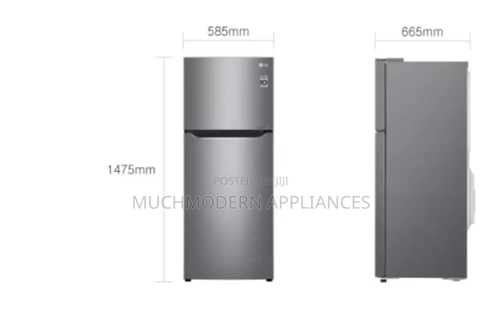 LG GL-C252SLBB 234(L) Top Freezer,Compressor, Multi Air Flow