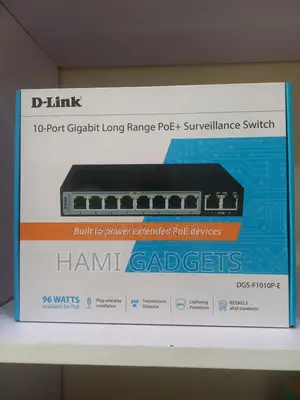 Dlink 10port Gigabit Long Range Poe +Surveillance Switch
