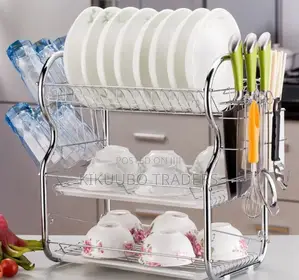 3 Tier Stainless Steel Dish Rack