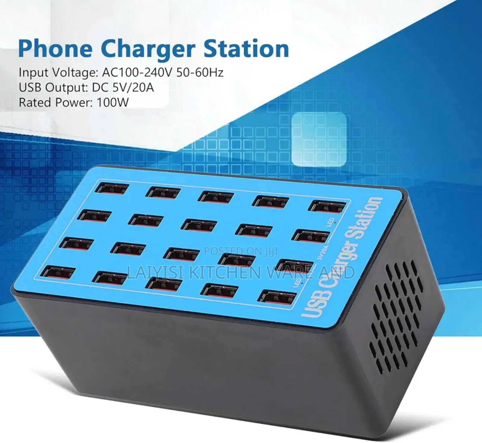 20 Port USB Station Design, Multi-port Charger, Strong