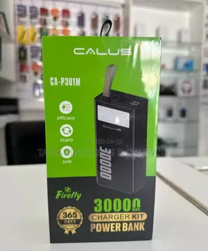 Calus Super Fast Power Bank 30000 Mah Black With Flash Light
