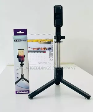 Stand Wireless Mini Live Broadcast Selfie Stick - Black