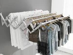Mounted Stainless Steel Clothes Rack