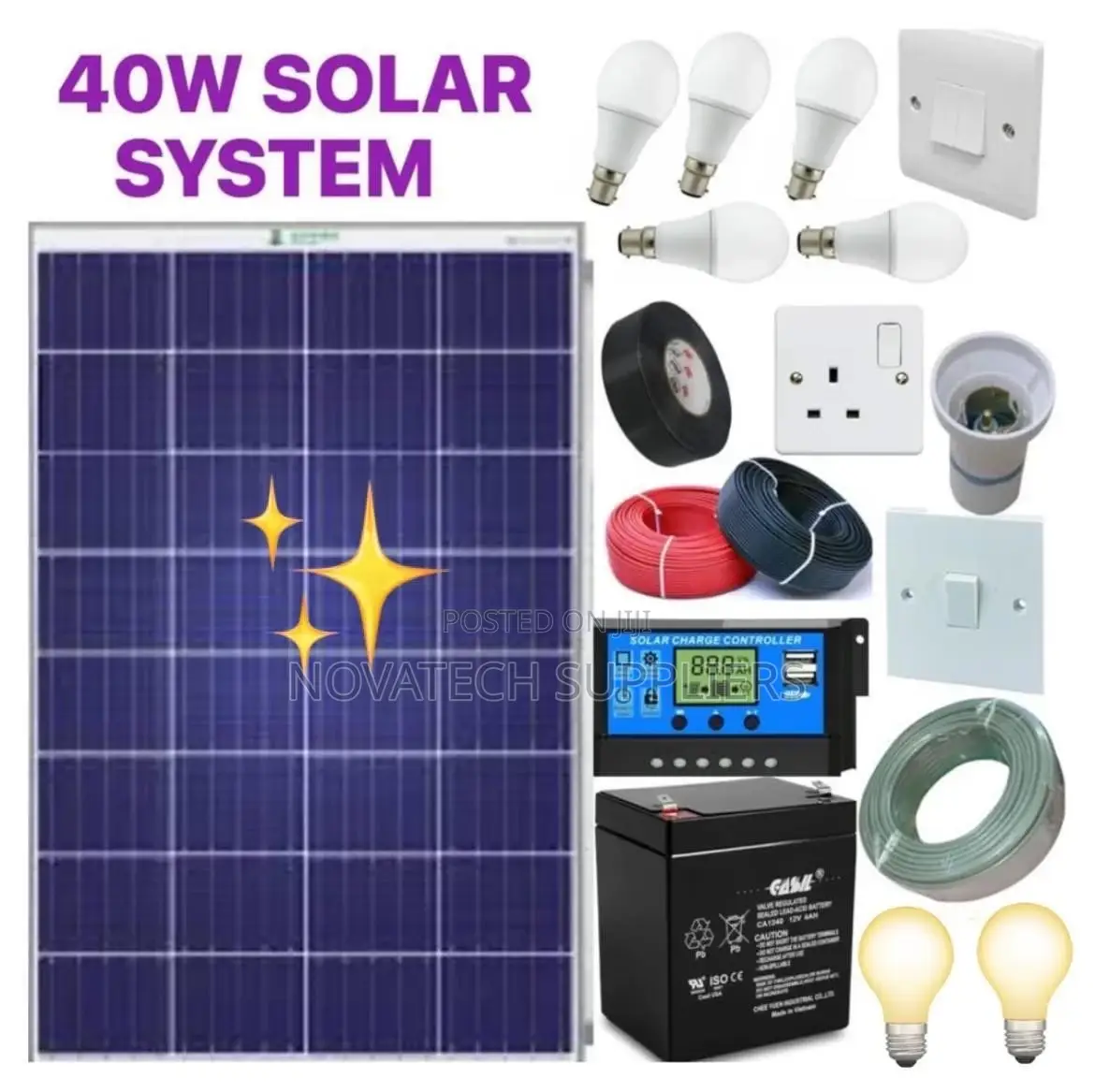 40W Solar System Full Kit Monal