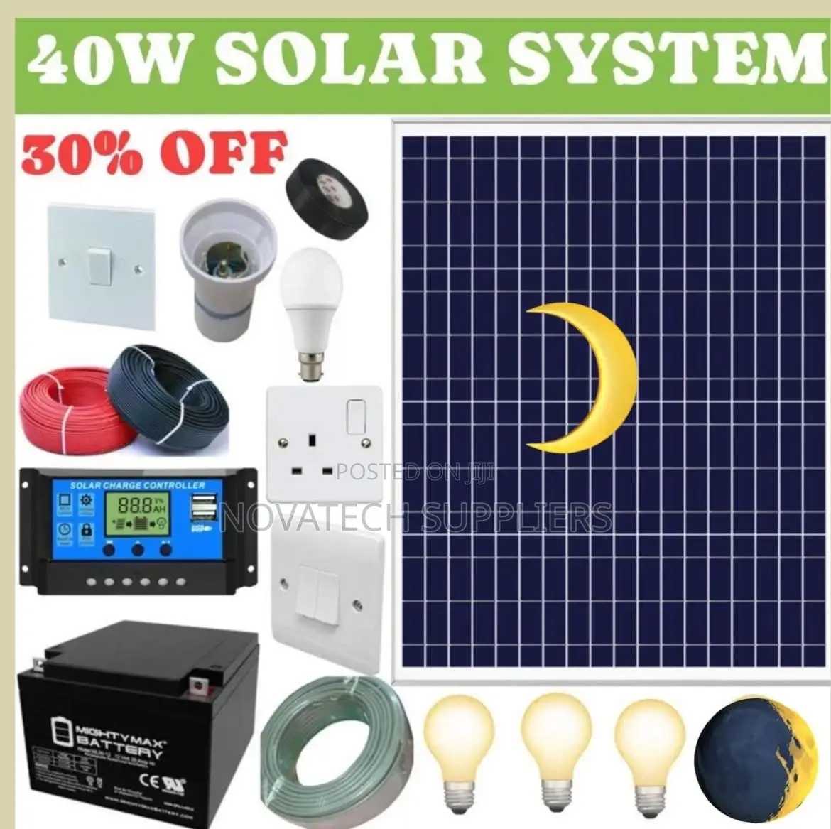40W Solar System Full Kit Ranal