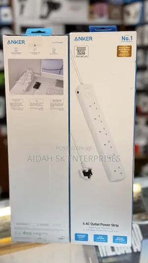 Anker Powerstrip 6ac Extension 2990W, 6 Power Sockets