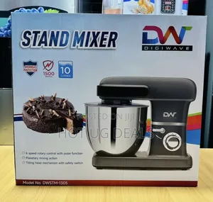Digiwave 10ltr Stand Mixer 1200watts Bowl - Silver / Black