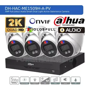 4 Channel 5mp Dahua CCTV Camera Full Kit