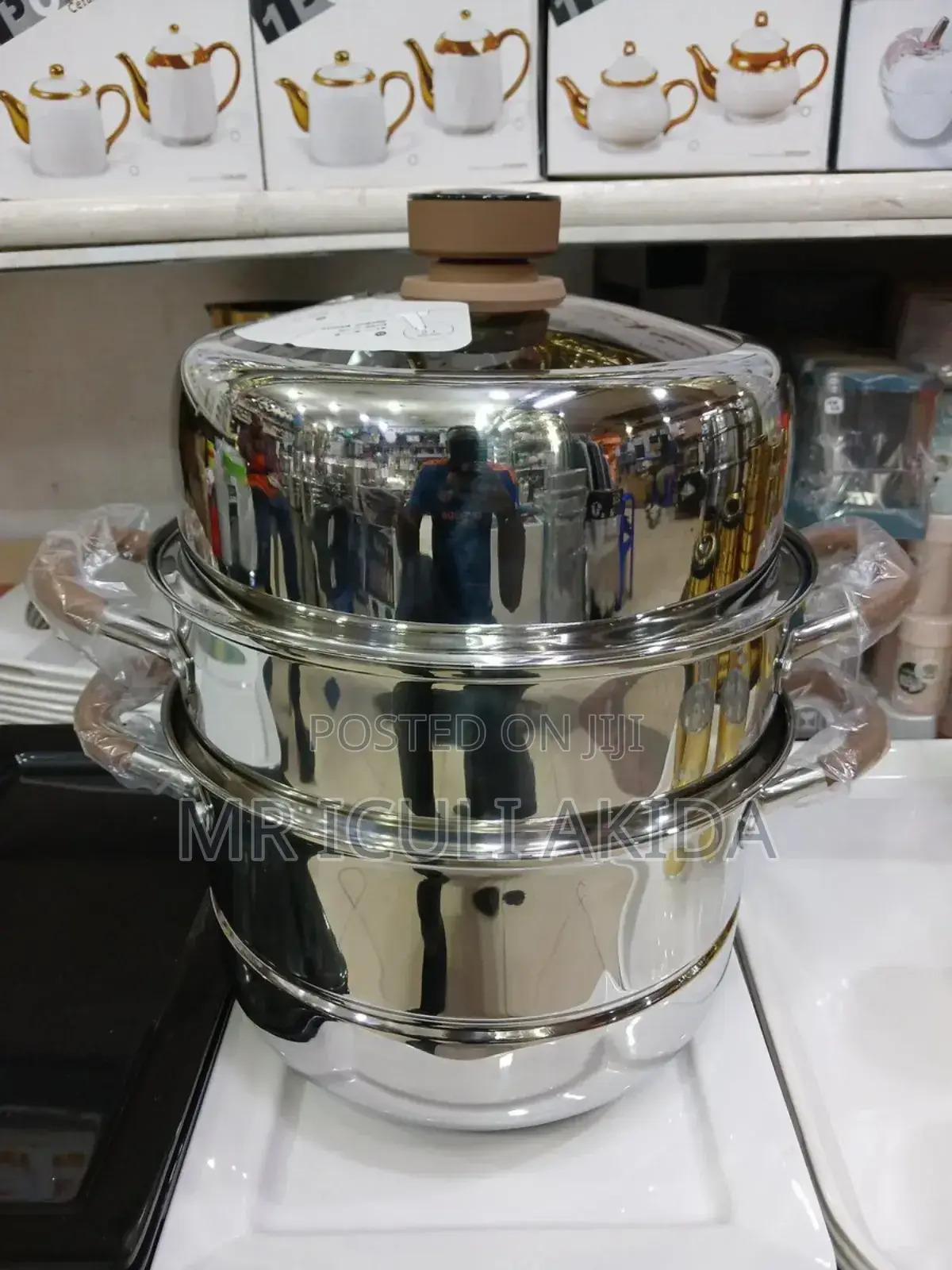 3tier Stainless Vegetable,Dumpling,Saucefood Steamer Pots