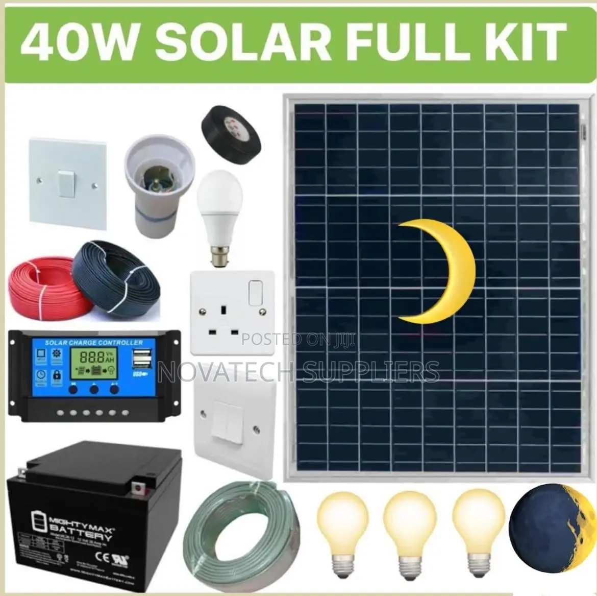 40W Solar Energy System Kit Truk