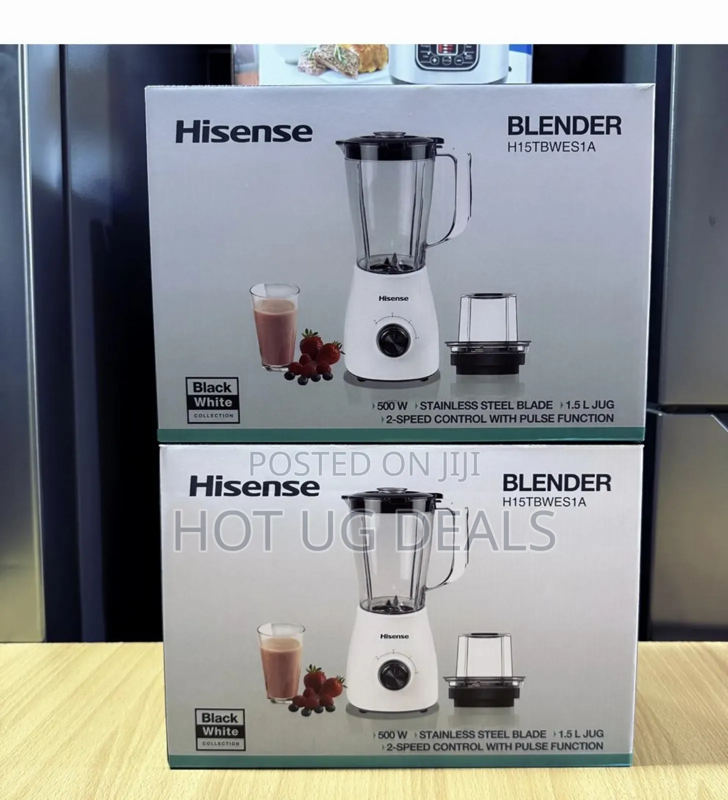 Hisense 2 in 1 Original 1.5L Electric Blender - White