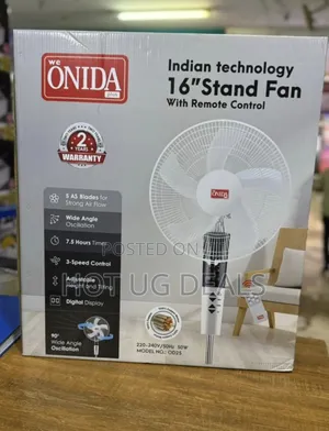 Onida Plus 16" Stand Fan With Remote Control Oscillating