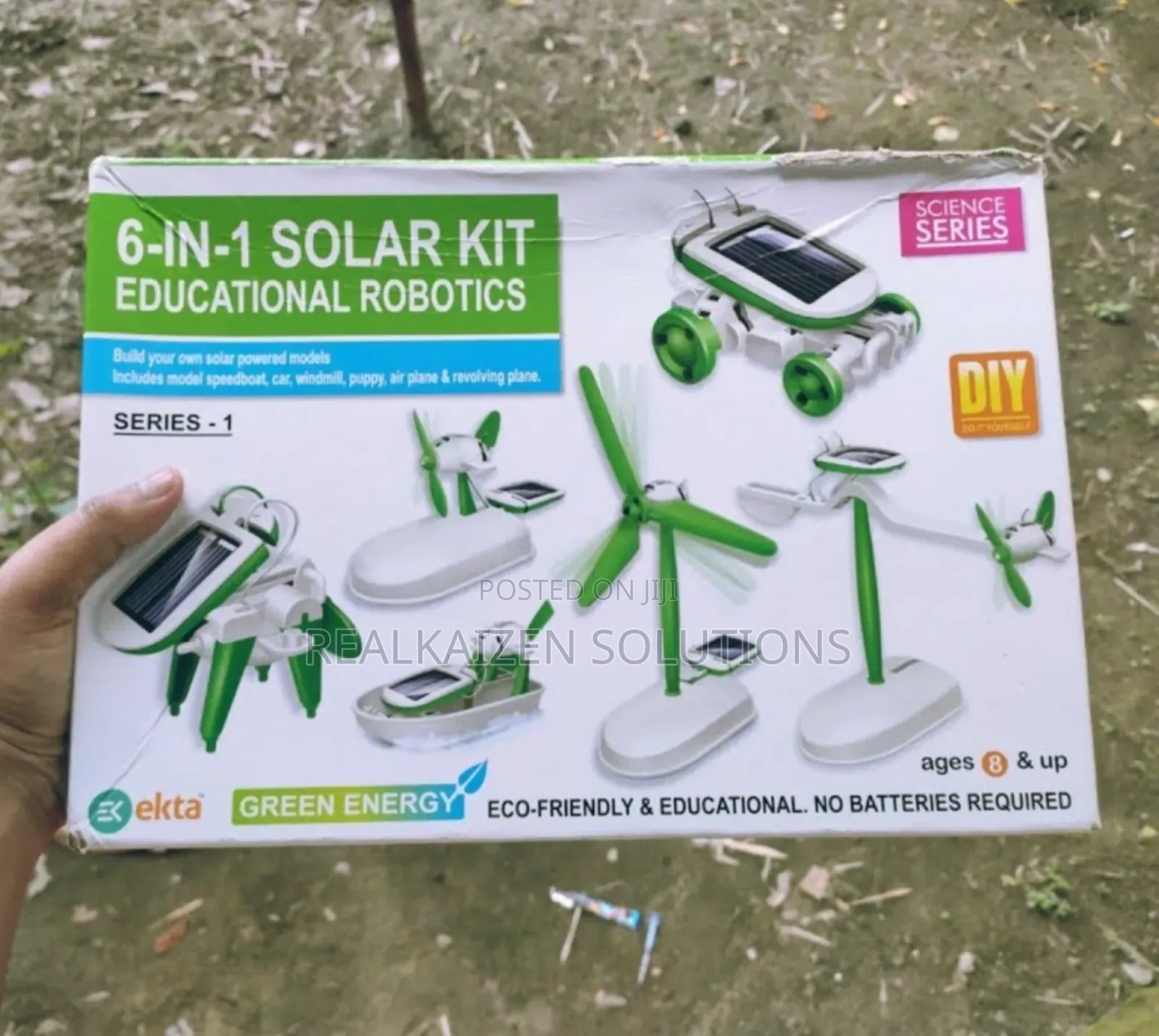 EKTA 6 in 1 Children Educational Robotics Solar DIY Kit