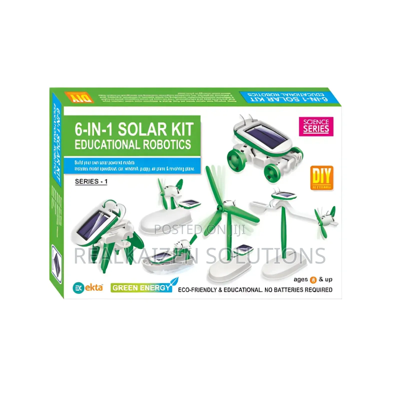 EKTA 6 in 1 Children Educational Robotics Solar DIY Kit
