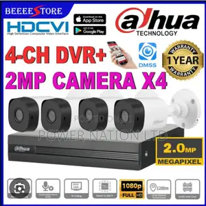 First Camera Dahua 4 Channel CCTV Camera Full Kit