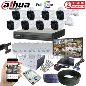 8 Channel Night Vision Dahua CCTV Camera Full Kit