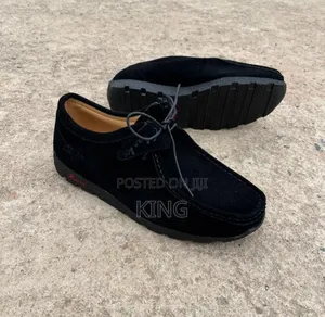 Prime Clarks Black/Brown Suede Shoes