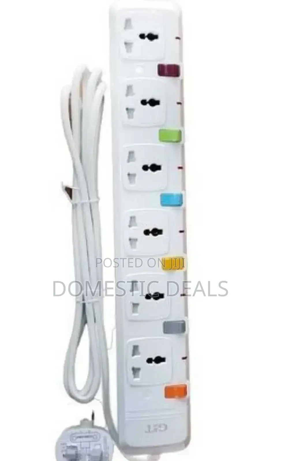 G T UK 6 Ways Extension Socket