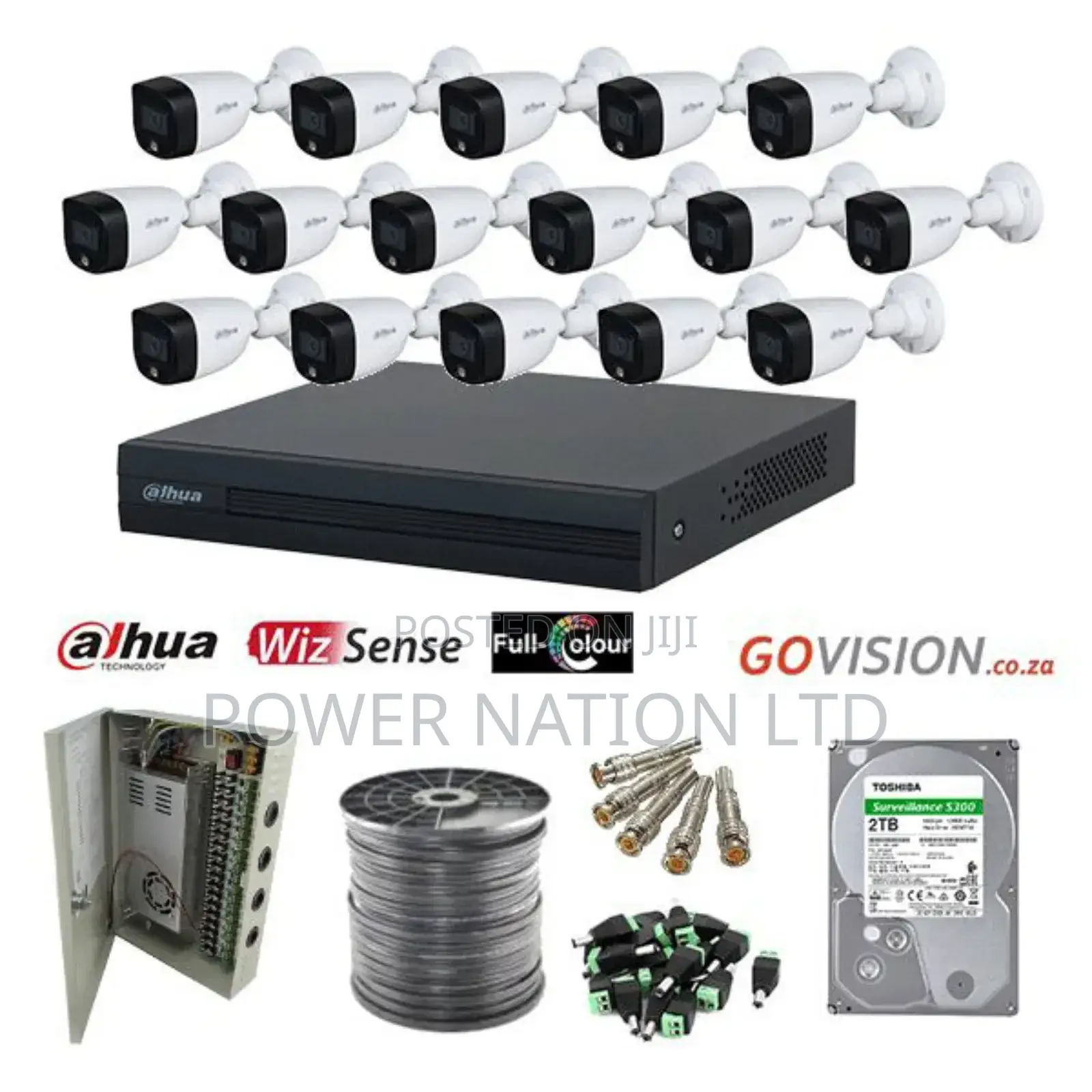 16 Channel Dahua Colorvu CCTV Camera Full Kit