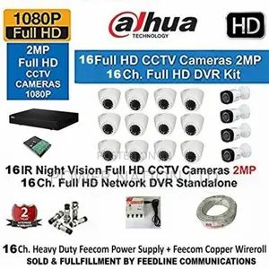 16 Channel Night Vision Dahua CCTV Camera Full Kit
