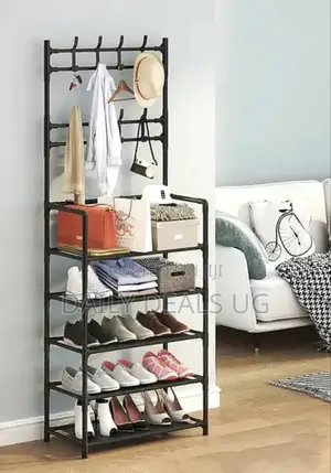 Aluminum Hat and Shoe Rack