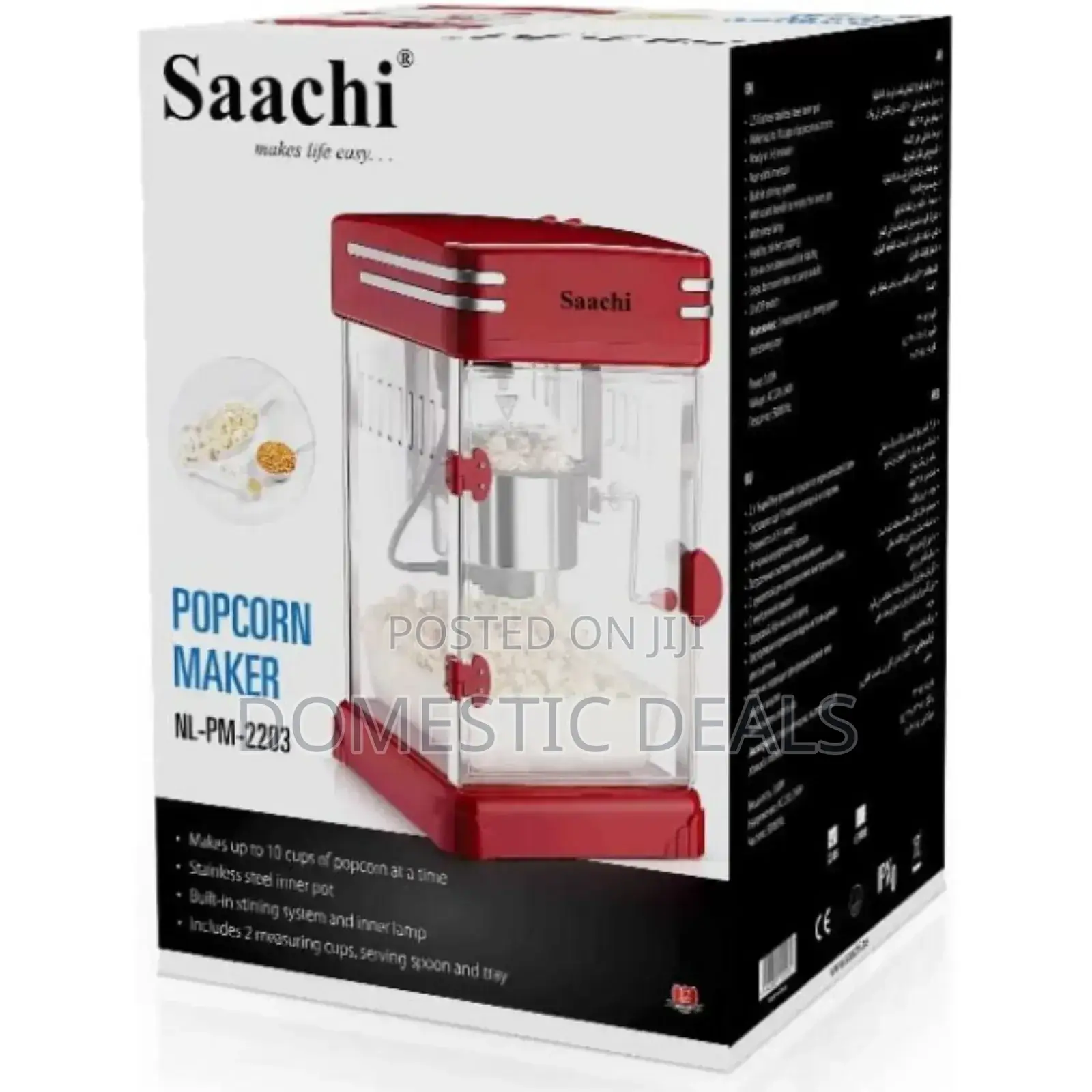 Saachi Popcorn Maker Popper Machine