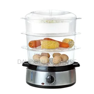 Electric Food Steamer for Cooking, 3 Tiers Vegetable Steamer