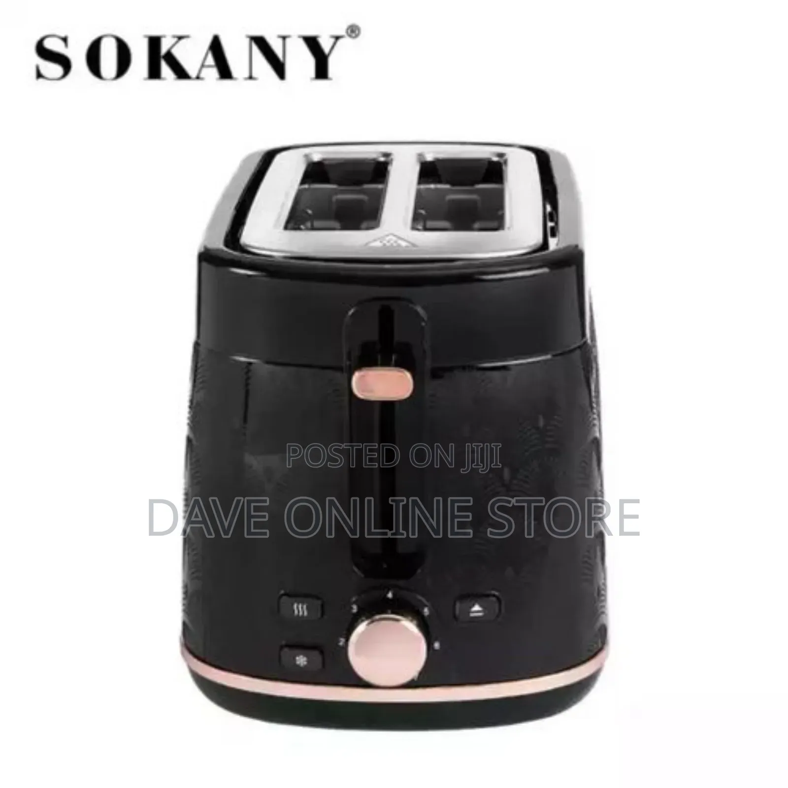 Sokany 2 Slices Electric Bread Toaster-Black
