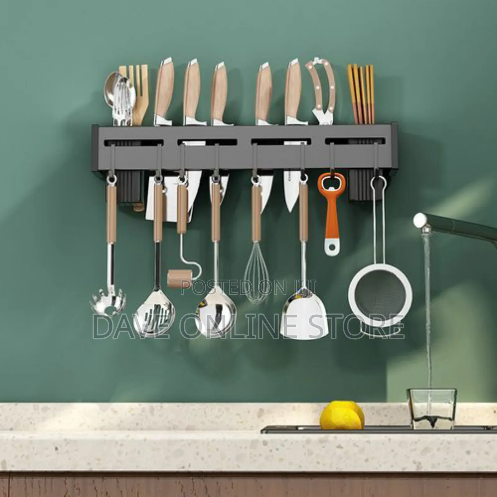 Kitchen Wall Mounted Storage Shelf, Stainless Drain Rack