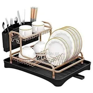 Heavy Duty Alluminium Dish Rack for Draining Utensils
