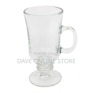 Set of 6 Latte Glasses, Coffee Mug - Clear