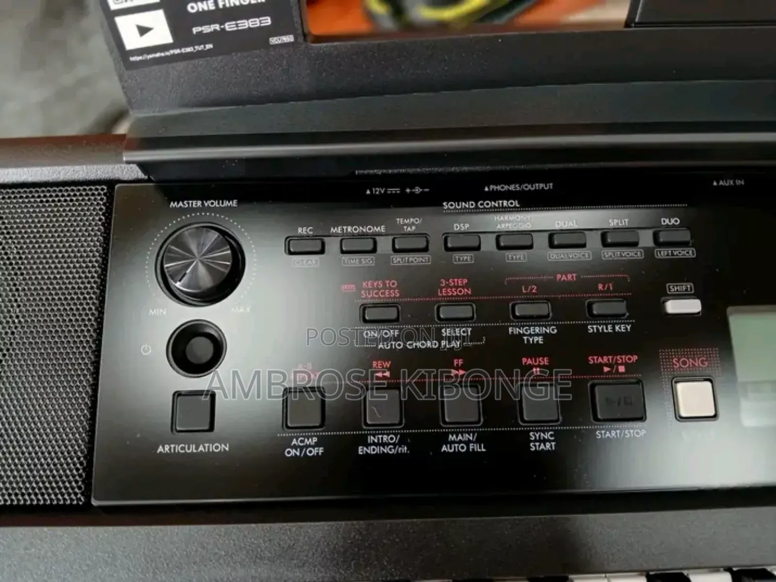 Original Yamaha PSR E383 in-Buit Functions Piano Keyboards