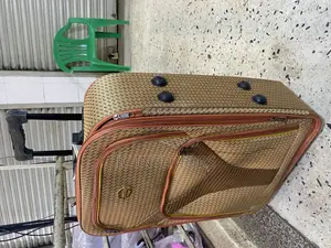 Brown Suitcase With Patterns