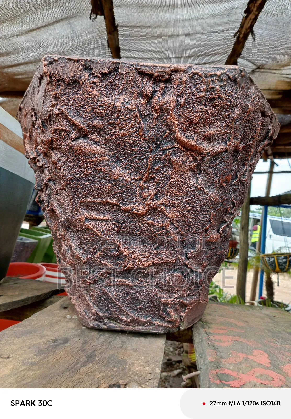 Concrete Planters/Solid Foundation for Flowers and Plants.