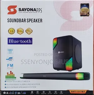 Sayona Soundbar - 12000w High-Tech Multimedia Sound System.