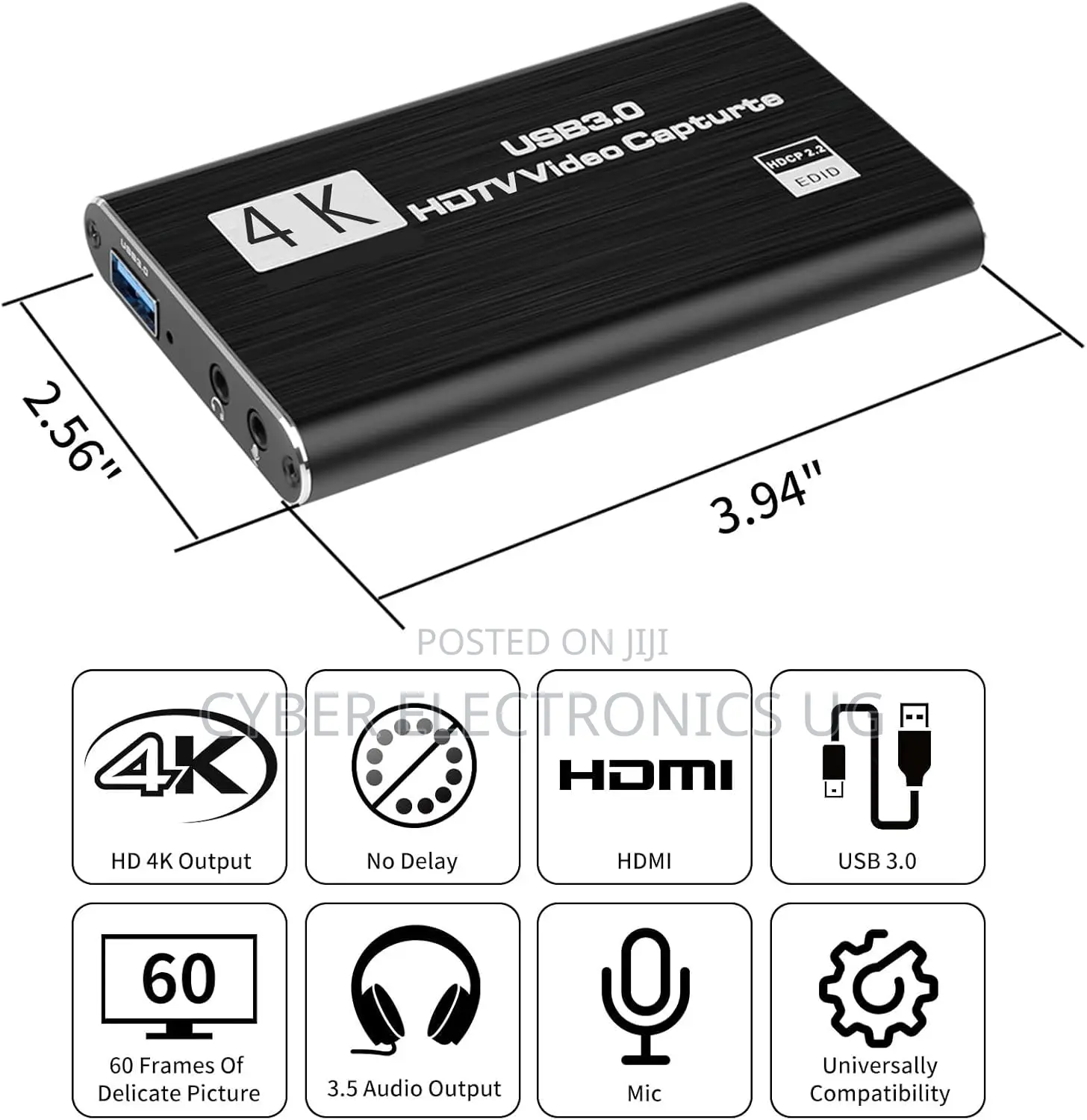  3.0 Hdmi Video Capture Card With Microphone
