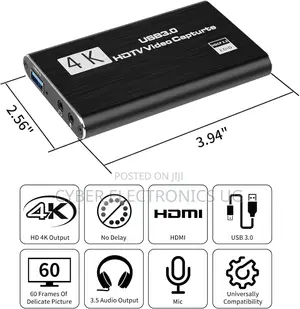  3.0 Hdmi Video Capture Card With Microphone