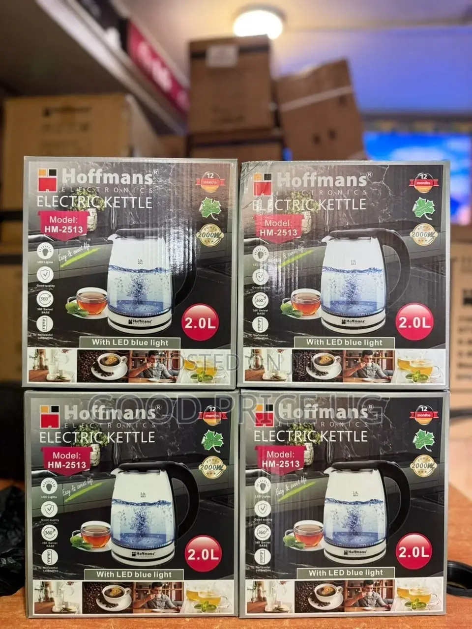 Hoffman Electric Glass Kettle 2L