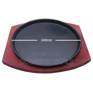 Cast Iron Steak Plate Pan Platter Dish