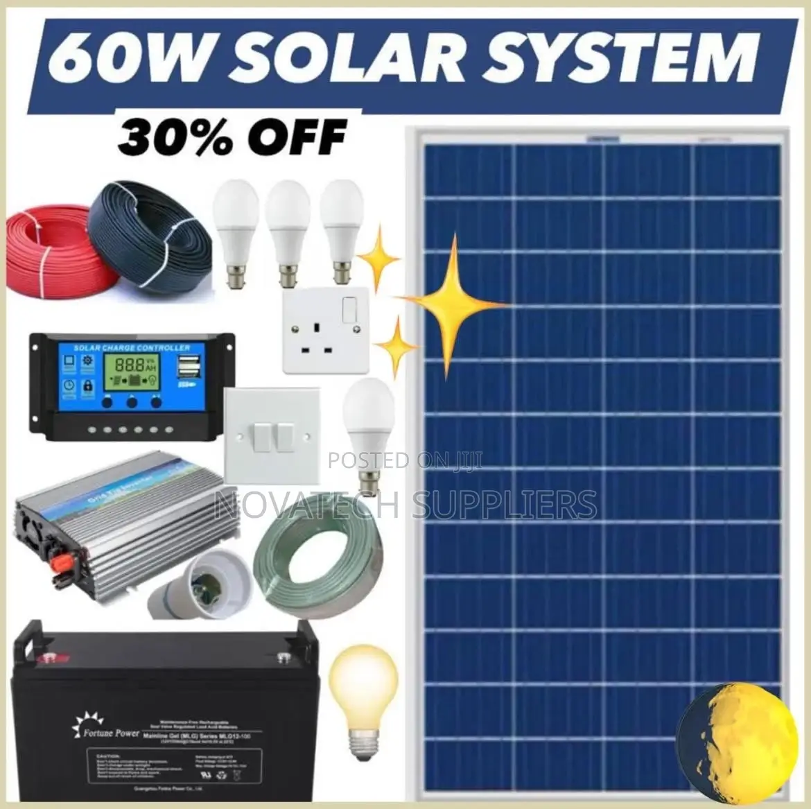 60W Solar System Full Package/ Powerlast