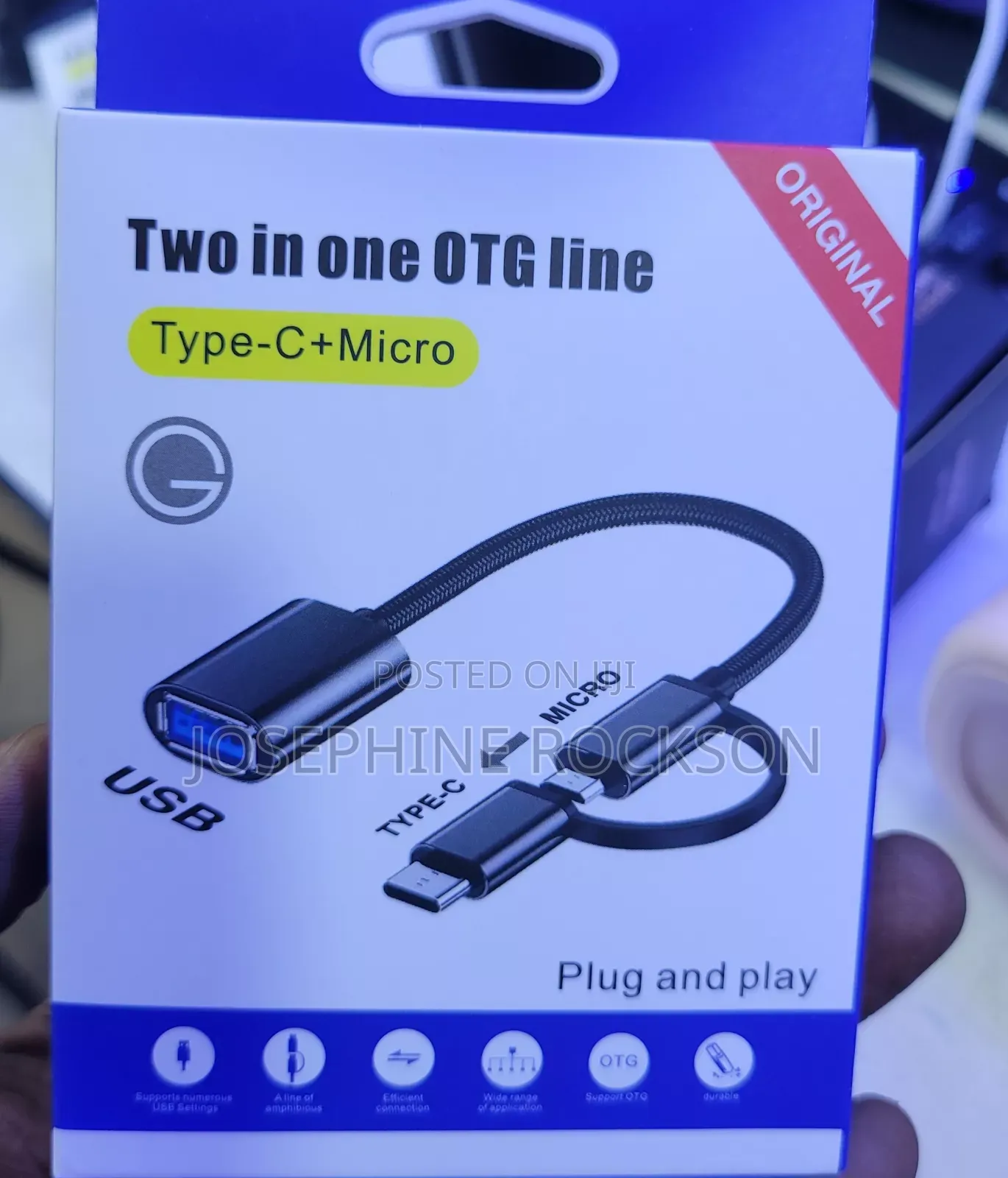 2 in 1 Otg ,Type C and Micro Otg Cable