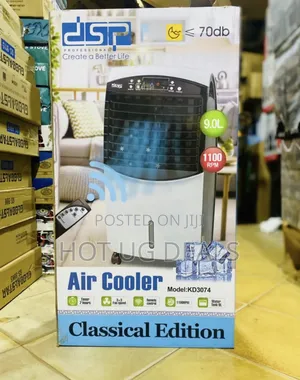 Dsp 9l Air Cooler With Remote- Color Black