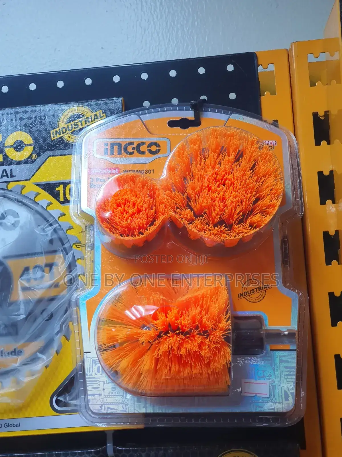 Ingco Cleaning Brush Set 3pcs Granite,Paver Cleaning Brush