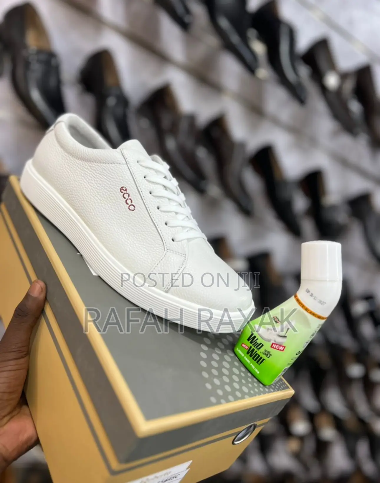 Original White Ecco Smart Casual Leather Sneakers