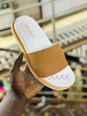 Original Brown/White Pedro Luxury Push in Sandals