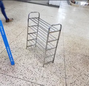 Metallic Simple Shoe Rack