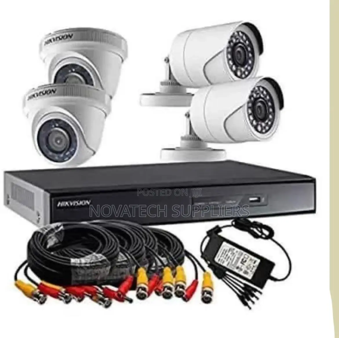 4 Channel CCTV Camera Kit/ Hik Vision Kit