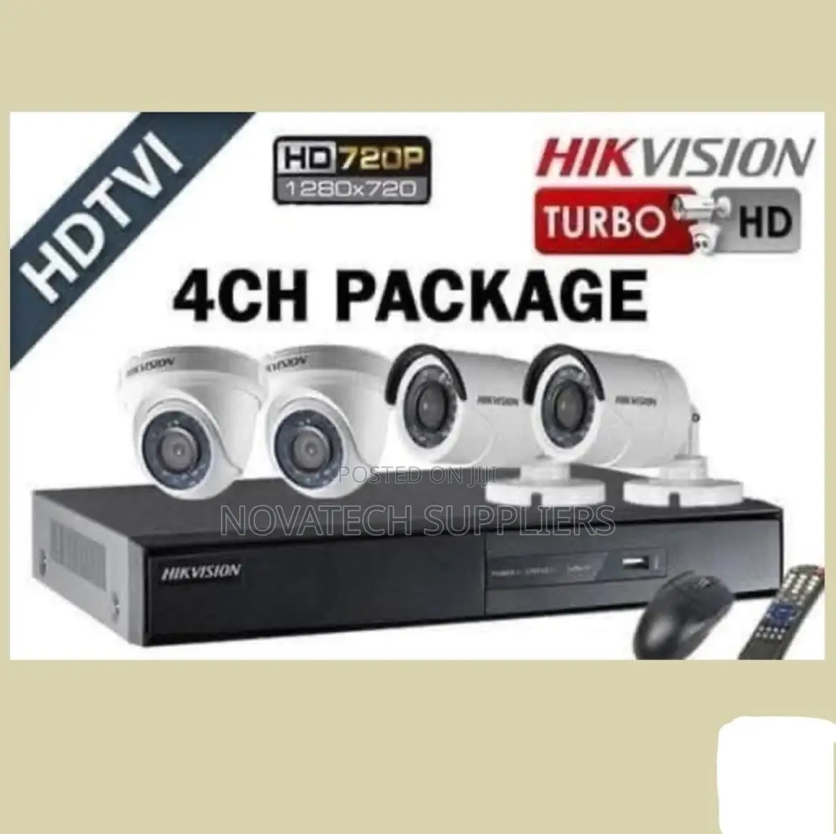 4 Channel CCTV Camera Kit / Color Vu Camera